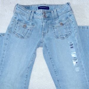 Aeropostale Low Rise Flare Jeans